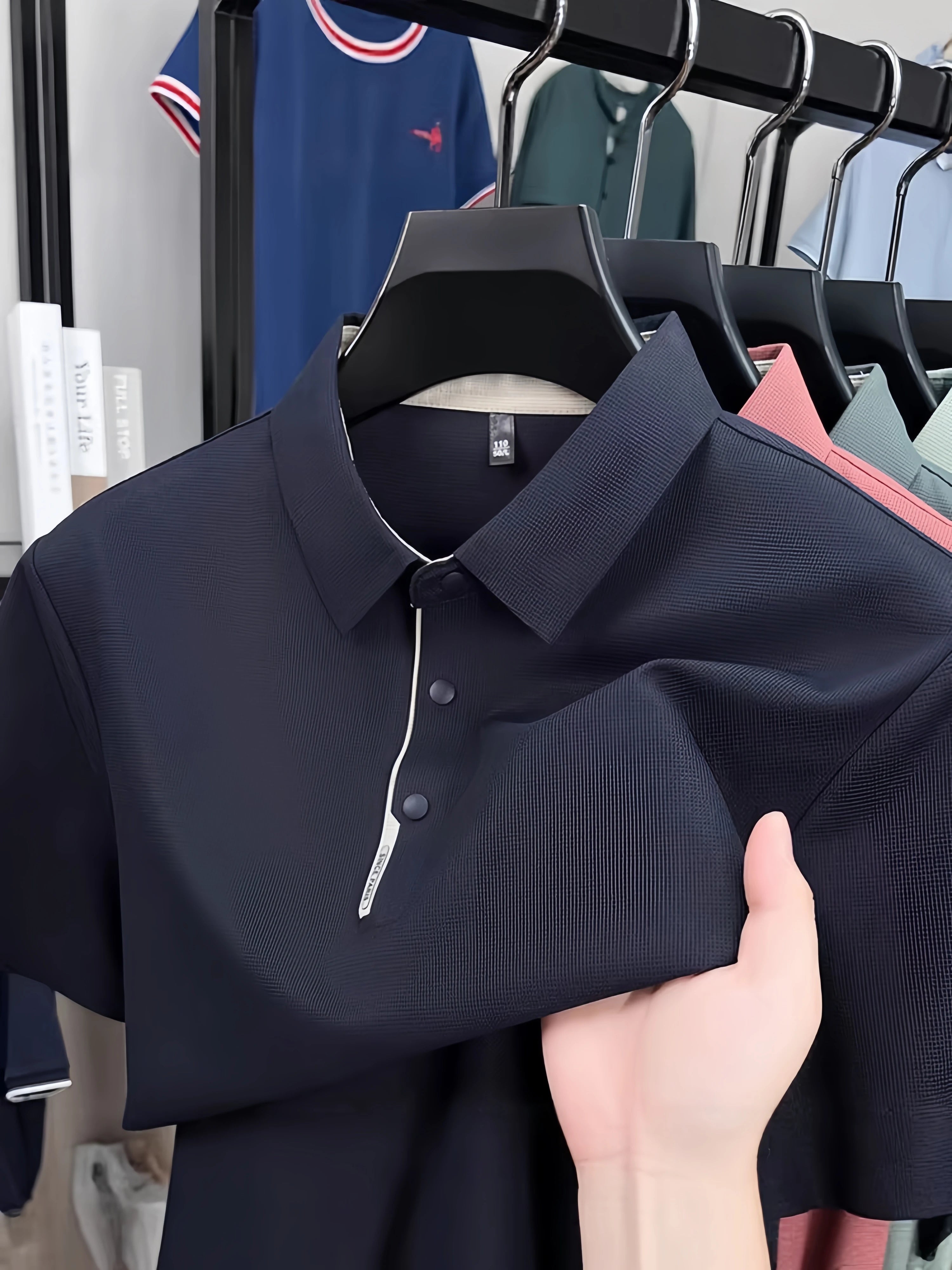 Men's Quick-Dry Business Polo Shirt – Breathable Smart Casual Top