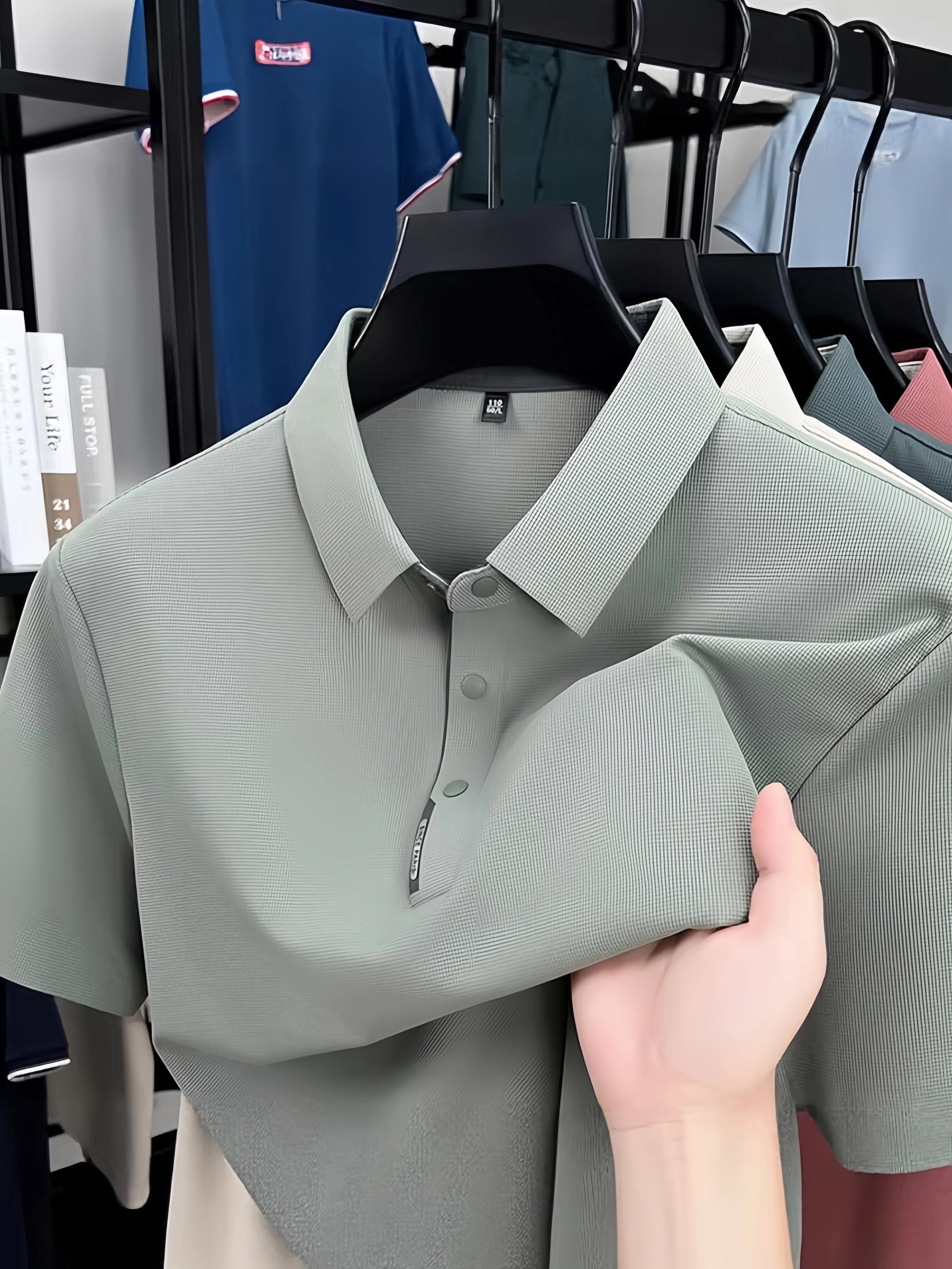 Men's Quick-Dry Business Polo Shirt – Breathable Smart Casual Top