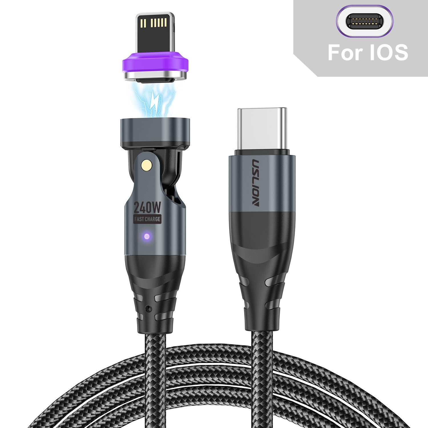 240W Magnetic USB-C Cable