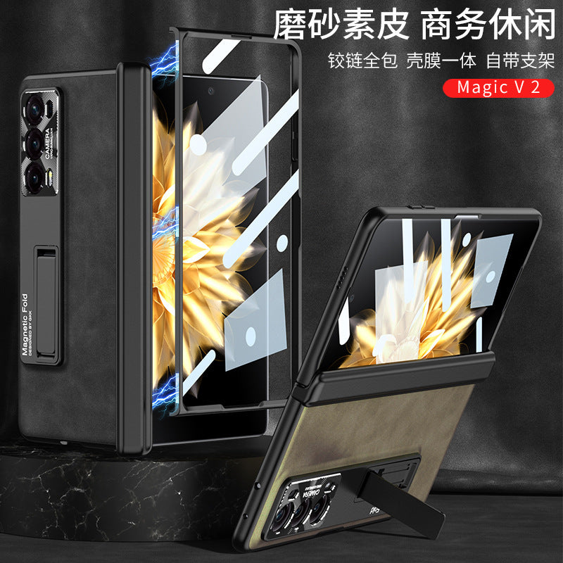 For Honor MagicV2 Phone Case Folding Screen Magnetic Hinge V2 Anti-Drop Protection Full Covering Case Fashion