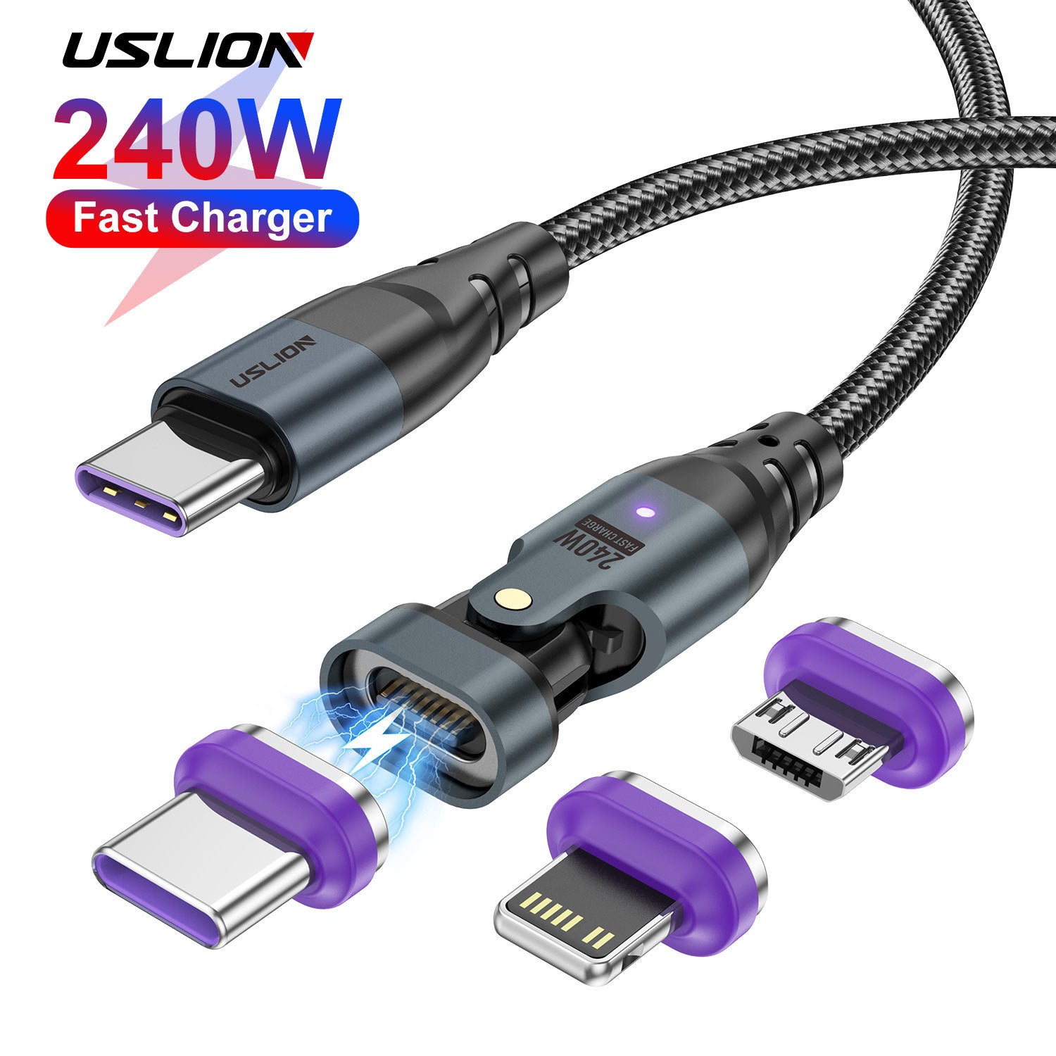 240W Magnetic USB-C Cable