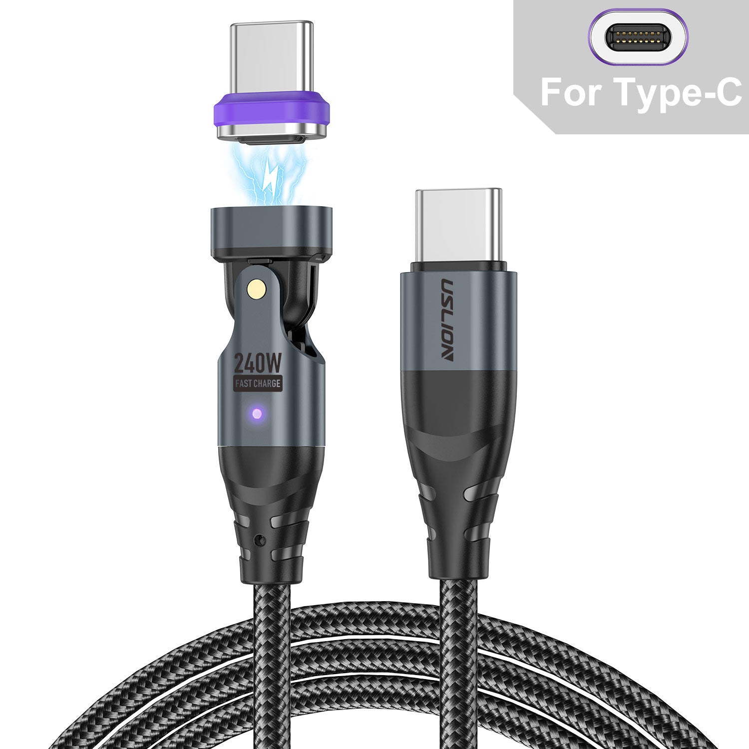 240W Magnetic USB-C Cable