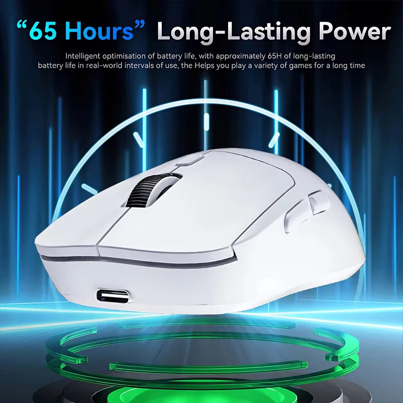 New M348 Superlight Mouse Bluetooth 2.4G Wireless Gaming Mouse Flagship Chip Gaming Sensor 6 Adjustable DPI For Office Game