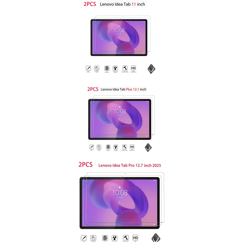 Lenovo Tab Tempered Glass 2-Pack