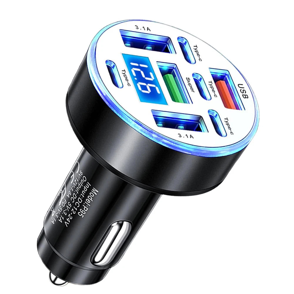 8-in-1 Car Charger QC4.0