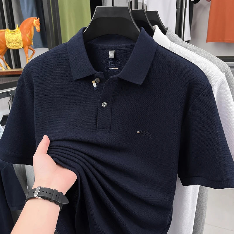 Men's Summer Polo Shirt – Casual Short Sleeve Top