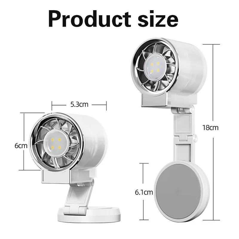 Magnetic Clip-on Light & Fan