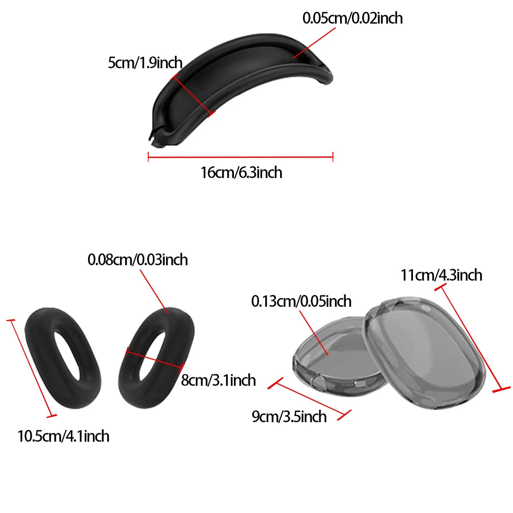 AirPods Max Case – 3-in-1 Silicone Cover | AirPods Max Koruyucu Kılıf