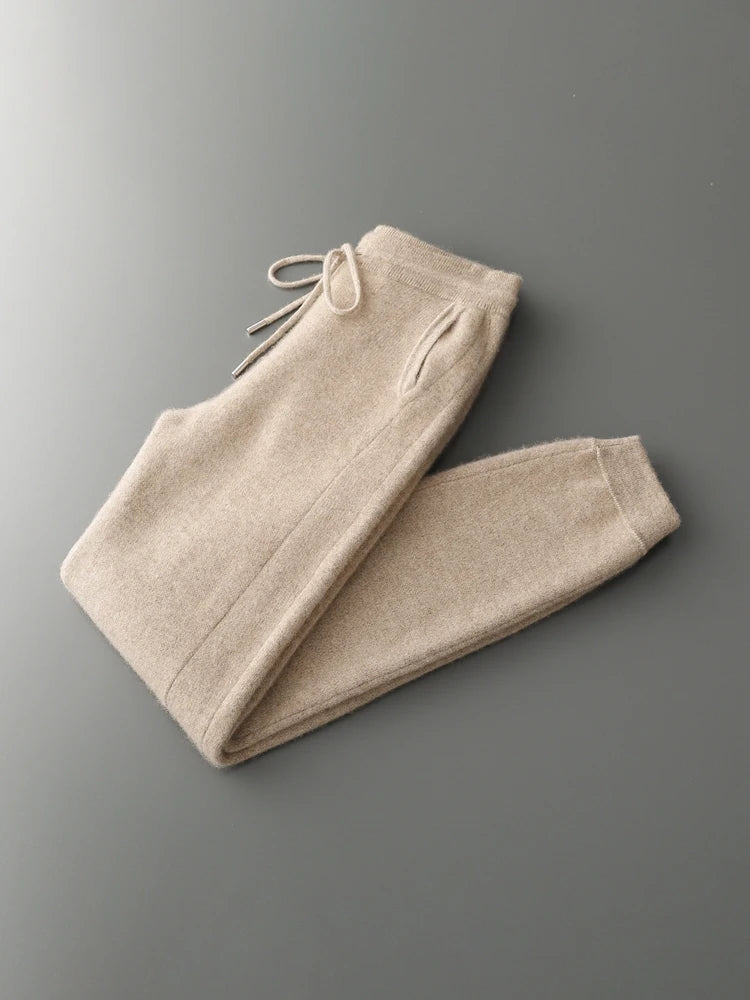 Men's 100% Merino Wool Suit Set – Knit Cardigan & Slim Pants