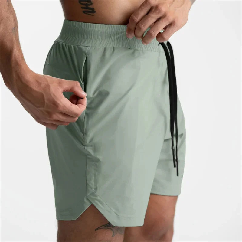 Men's Quick-Dry Gym Shorts – Breathable Multi-Pocket Sportswear