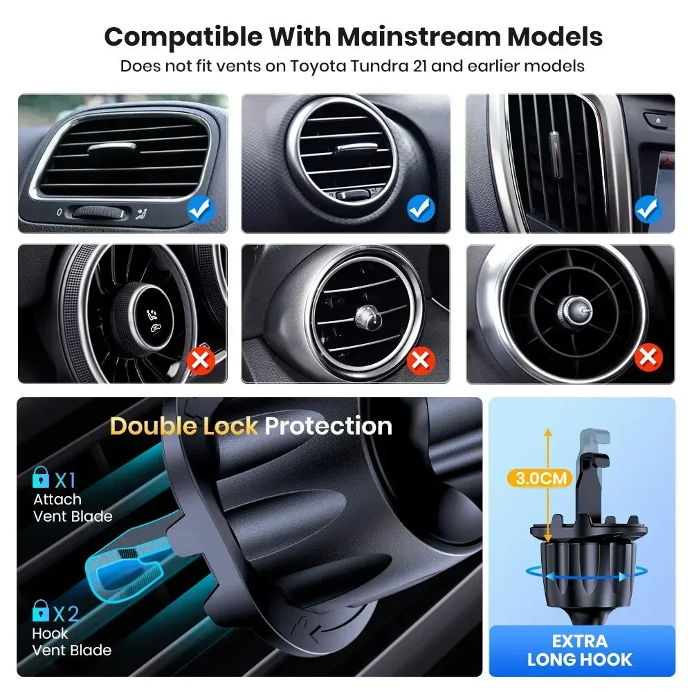 Universal Car Phone Holder – Gravity Air Vent Mount | Evrensel Araç Telefon Tutucu