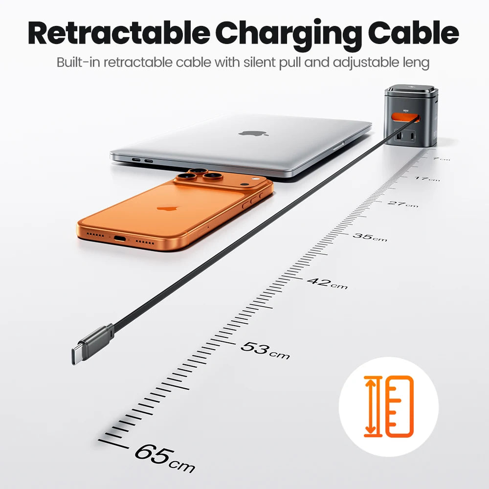 Toocki 80W 6-in-1 GaN Charging Station – MagSafe & PD | 6'lı GaN Şarj İstasyonu