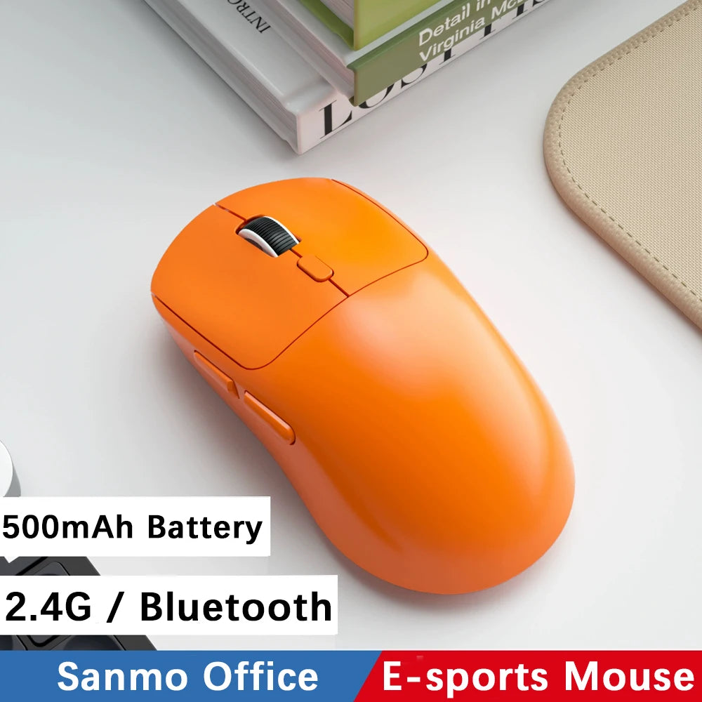 New M348 Superlight Mouse Bluetooth 2.4G Wireless Gaming Mouse Flagship Chip Gaming Sensor 6 Adjustable DPI For Office Game