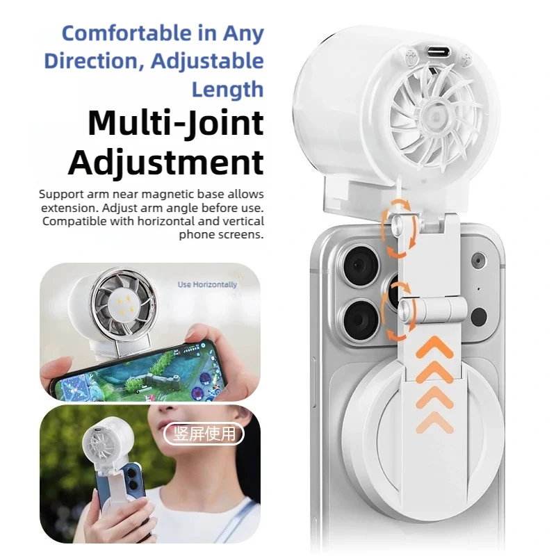 Magnetic Clip-on Light & Fan