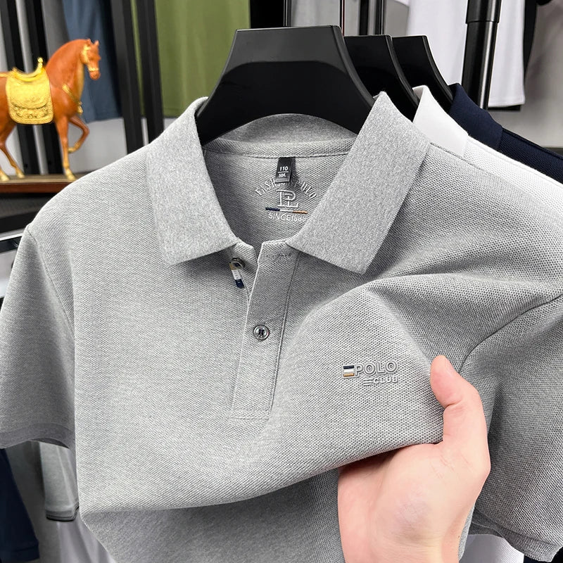 Men's Summer Polo Shirt – Casual Short Sleeve Top