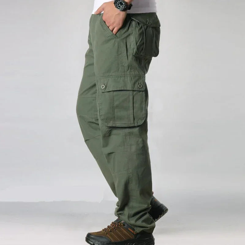 Men's Tactical Cargo Pants – Loose Fit Multi-Pocket Streetwear