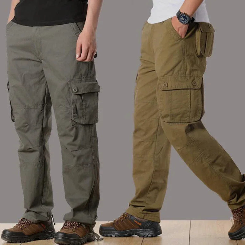 Men's Tactical Cargo Pants – Loose Fit Multi-Pocket Streetwear