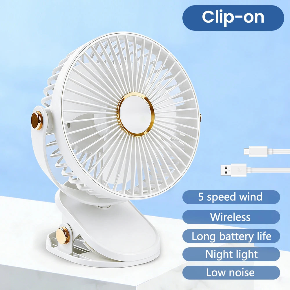 Desktop LED Fan 5-Speed