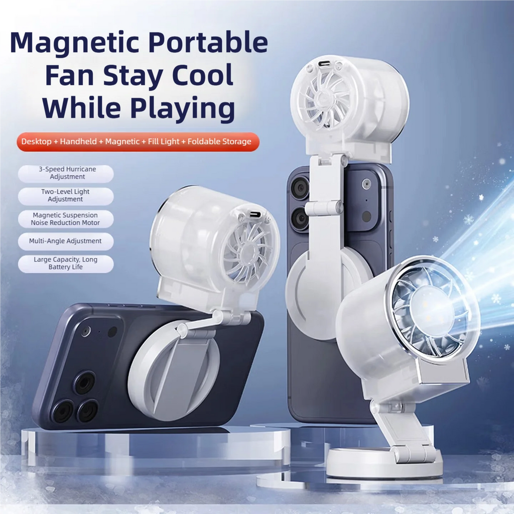 Magnetic Clip-on Light & Fan