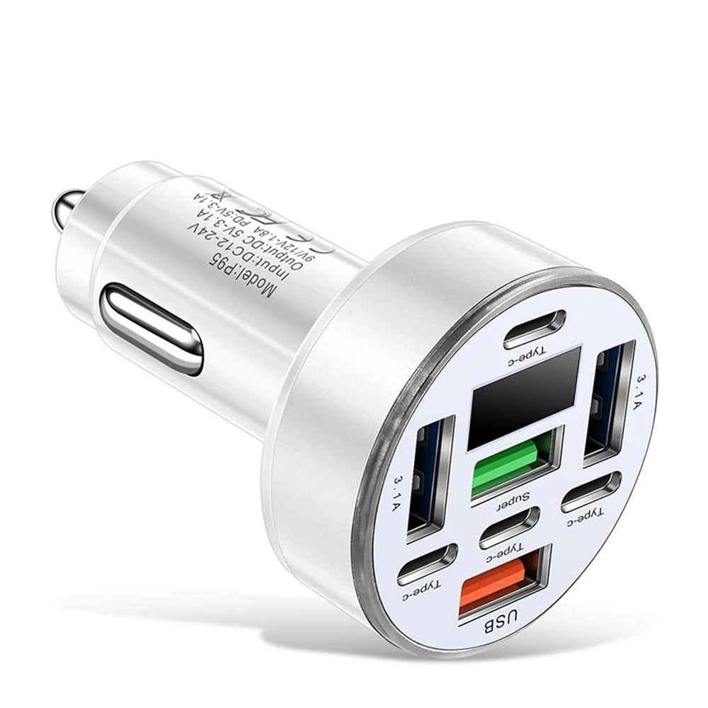8-in-1 Car Charger QC4.0