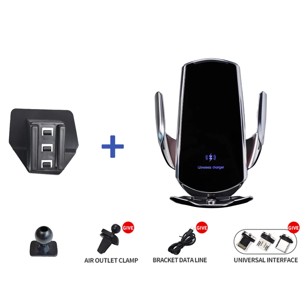 For Ford Edge 2015 2016 2017 2018 2019 2020 Car Phone Mount Wireless Charger Special Mobile Phone Holder Fixed Stand