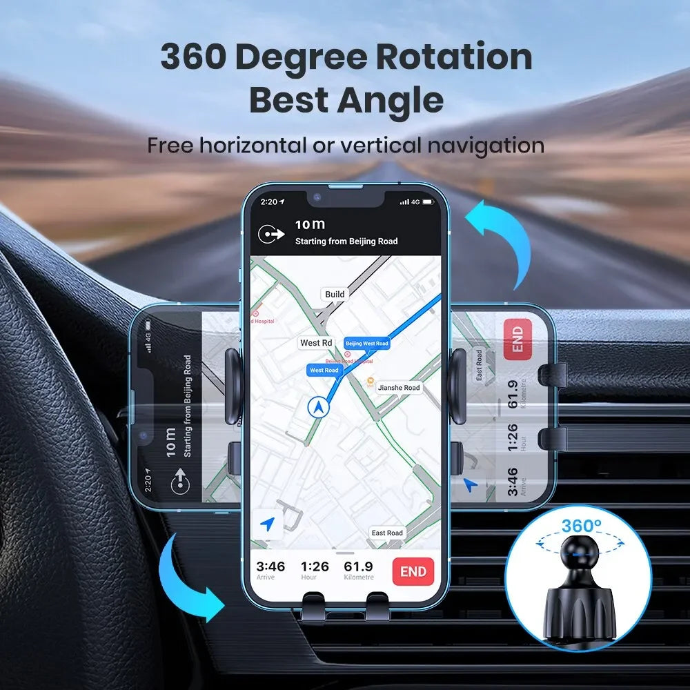 Universal Car Phone Holder – Gravity Air Vent Mount | Evrensel Araç Telefon Tutucu