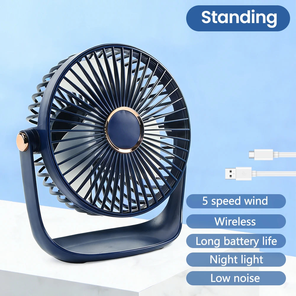 Desktop LED Fan 5-Speed