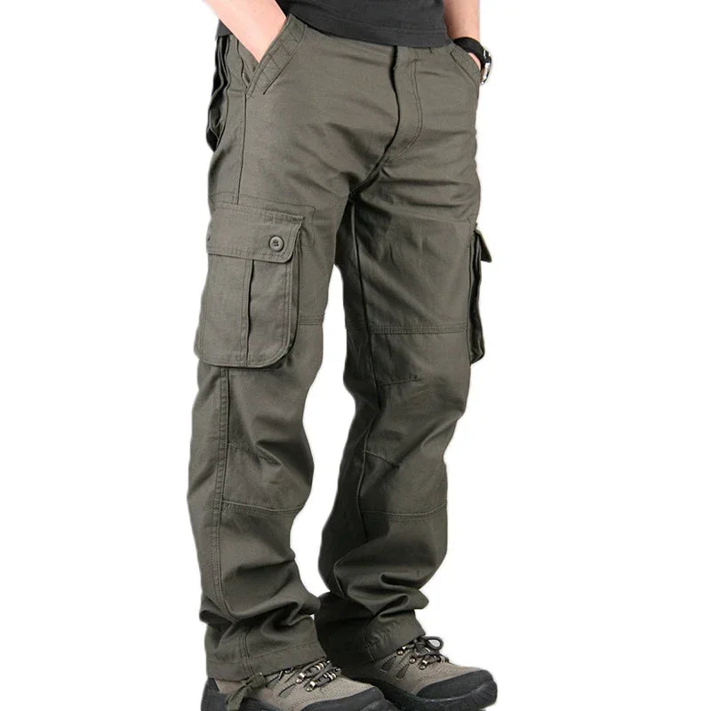 Men's Tactical Cargo Pants – Loose Fit Multi-Pocket Streetwear