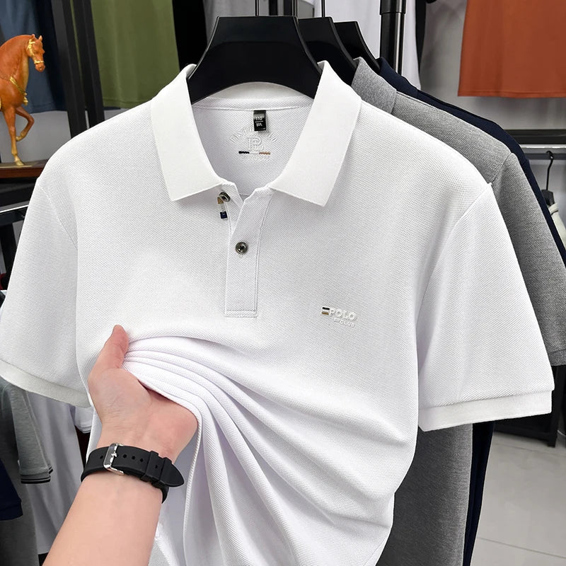 Men's Summer Polo Shirt – Casual Short Sleeve Top