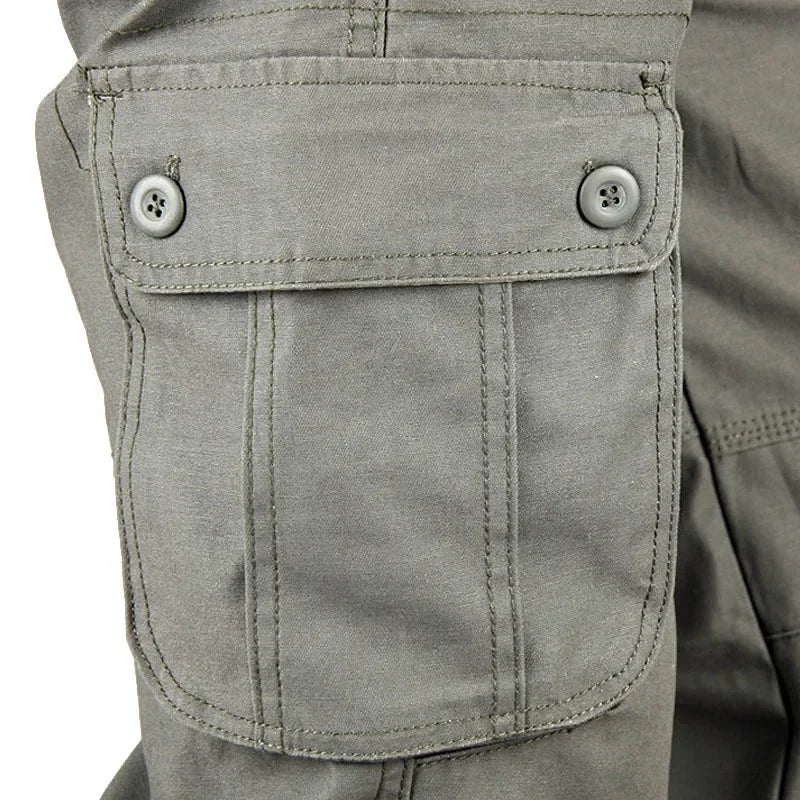 Men's Tactical Cargo Pants – Loose Fit Multi-Pocket Streetwear
