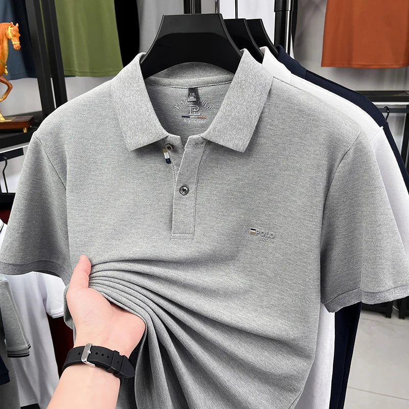 Men's Summer Polo Shirt – Casual Short Sleeve Top
